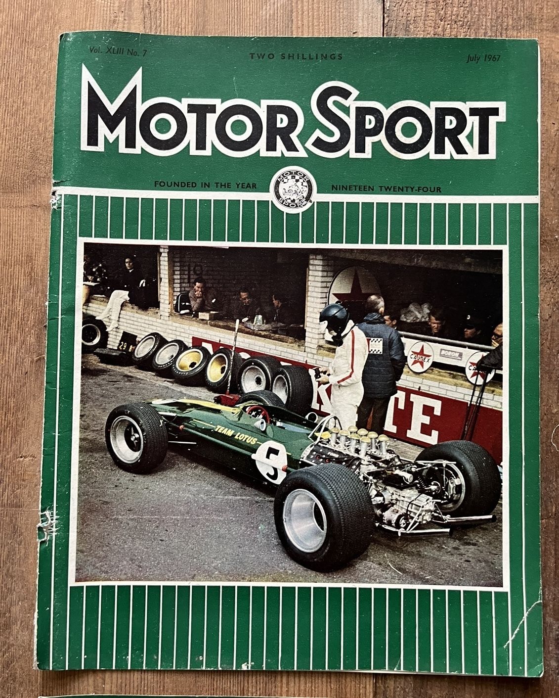 Motor Sport / Lotus Original Magazine Artwork 1967 photo vinterior
