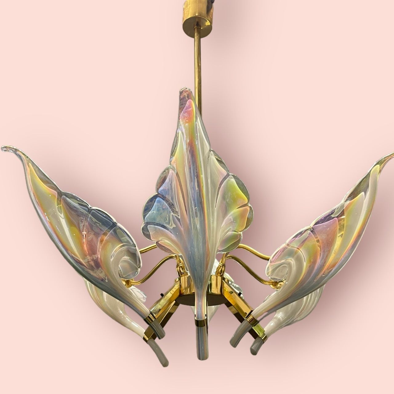 Murano Glass Chandelier By Seguso 1960 photo Lighting
