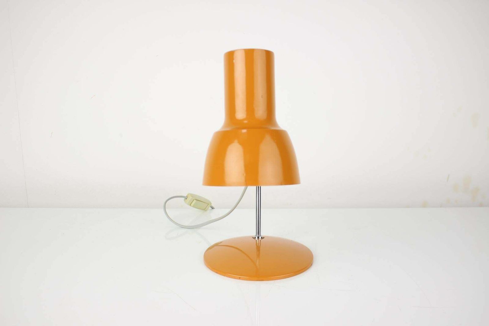 Midcentury Orange Table Lamp/Napako Designed By Josef Hurka, 1970s photo furniture