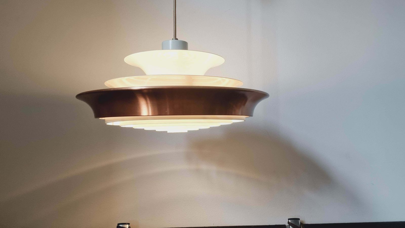 photo vinterior Rare Midcentury Pendant In Style Of Louis Poulsen, Denmark, 1970s