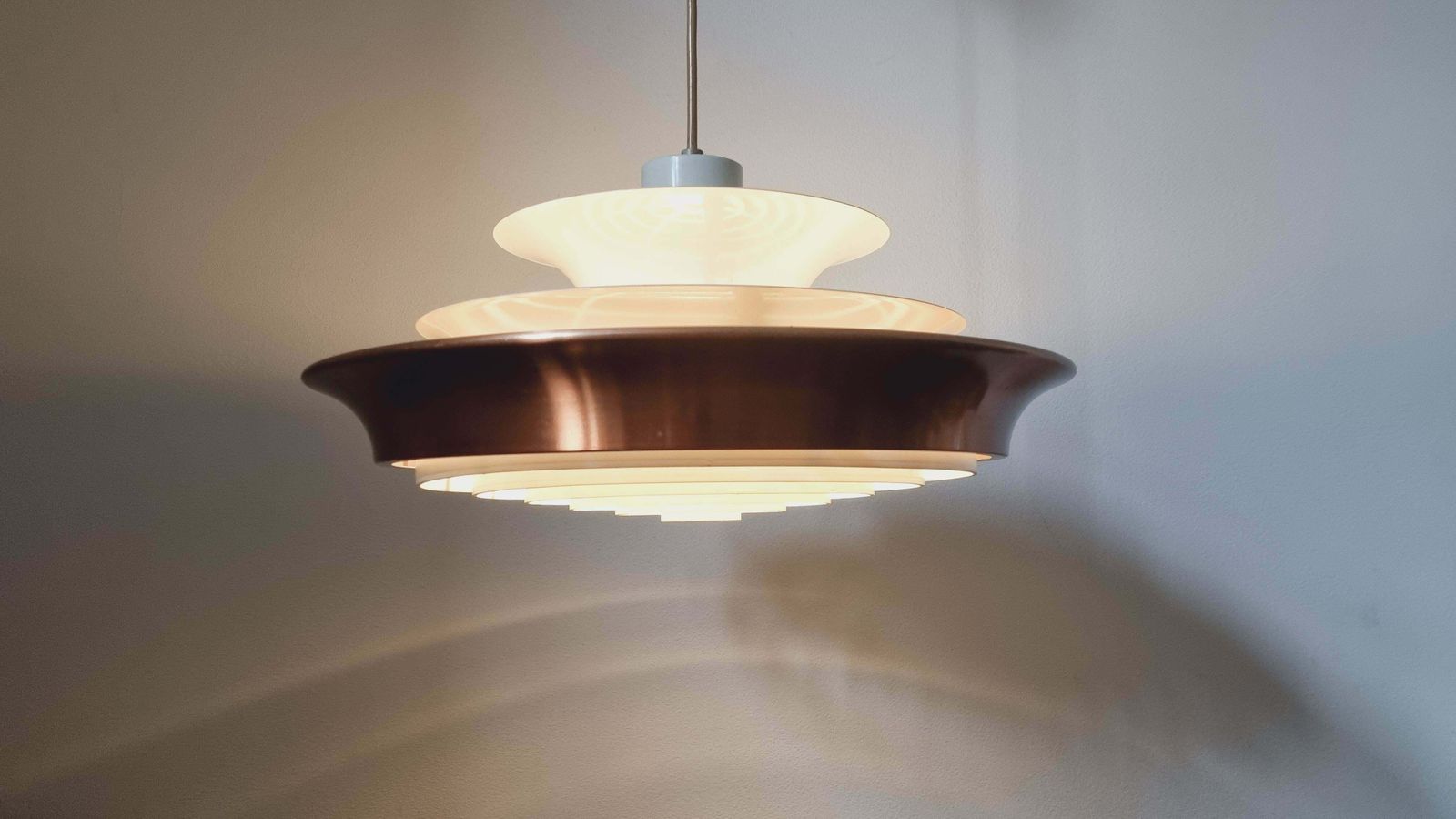 photo buy Rare Midcentury Pendant In Style Of Louis Poulsen, Denmark, 1970s