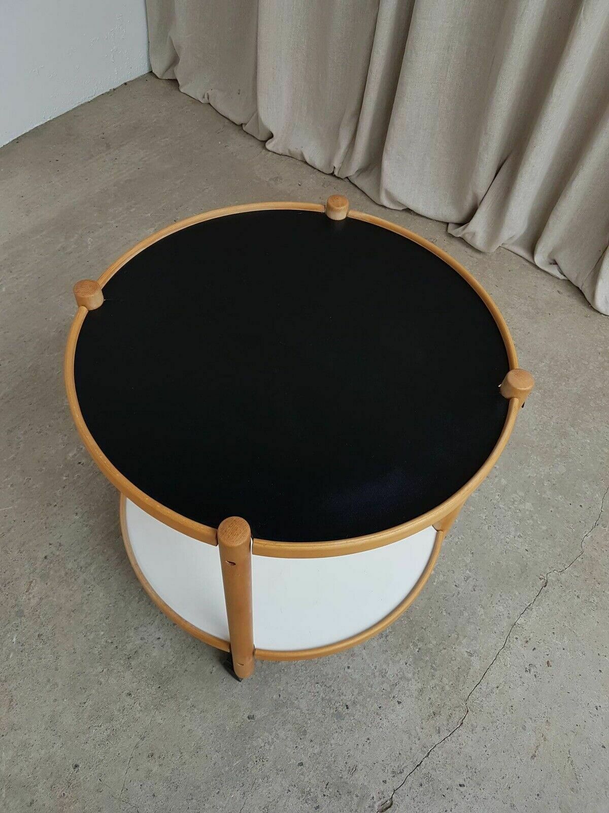 Vtg Late Mid Century Danish Modernist Side Table Trolley Scandi Retro R211 photo vinterior