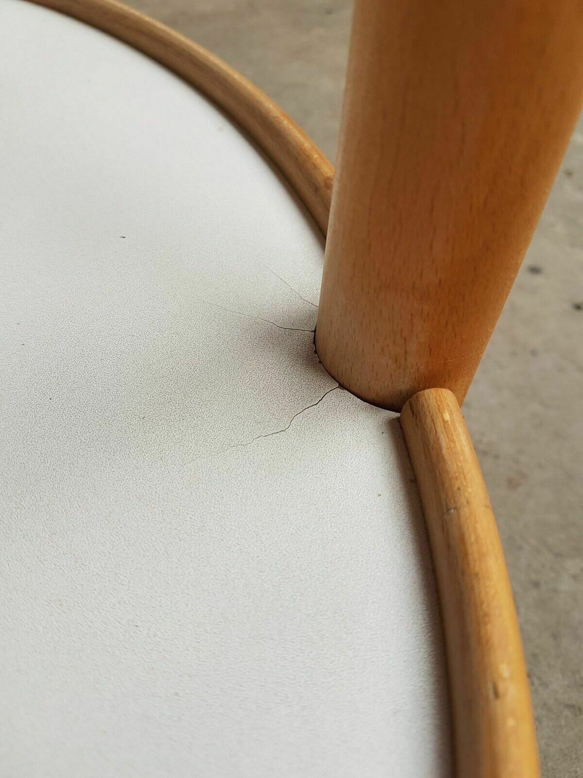 photo vintage Vtg Late Mid Century Danish Modernist Side Table Trolley Scandi Retro R211