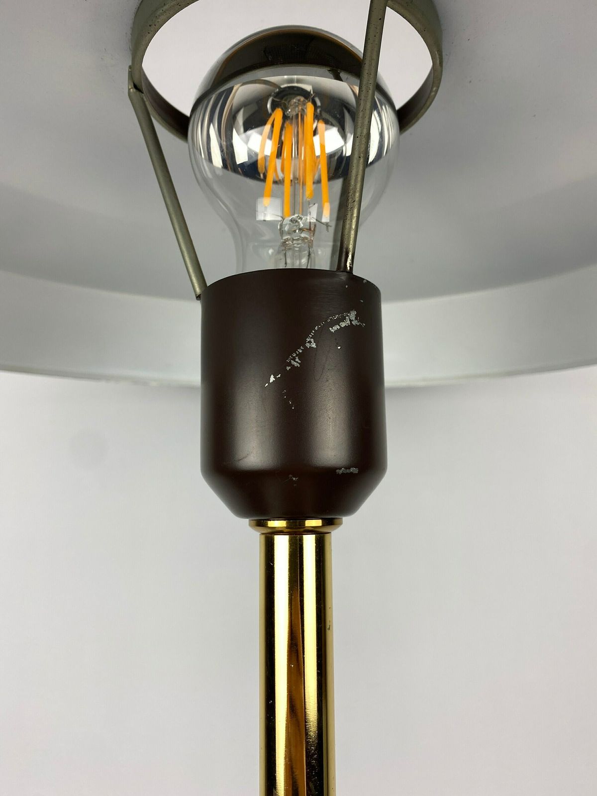 photo furniture One Of Four Brown And Gold Table Lamp Timor 69 By Louis Kalff For Philips 1970