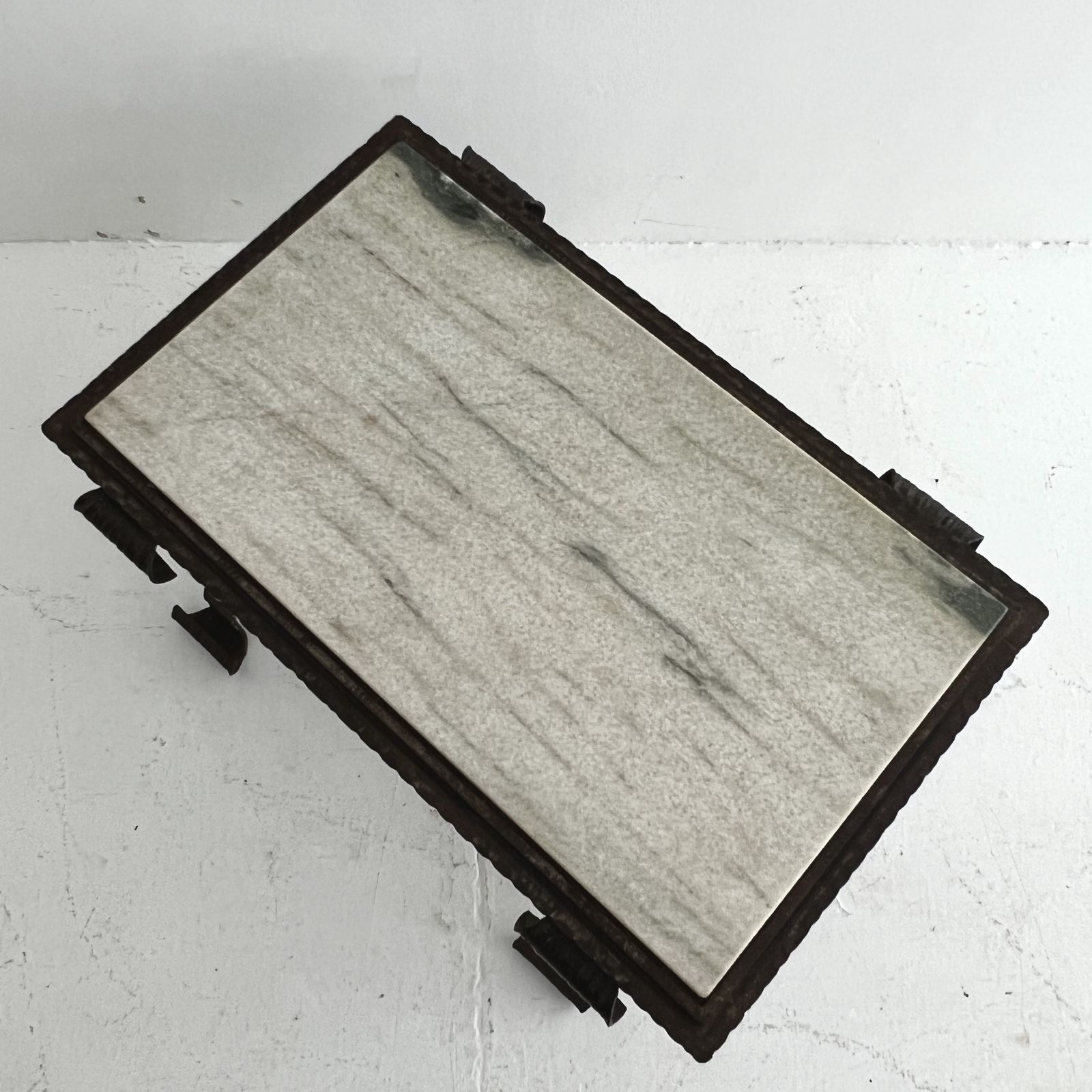 1940s Steel And Marble French Coffee Table photo 950.0