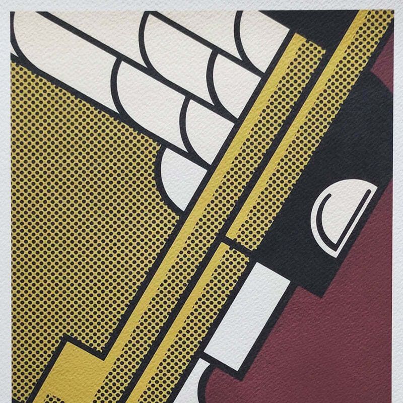 1980s Original Stunning Roy Lichtenstein "Salute To Aviation Corlett 63" Limited Edition Lithograph photo for sale