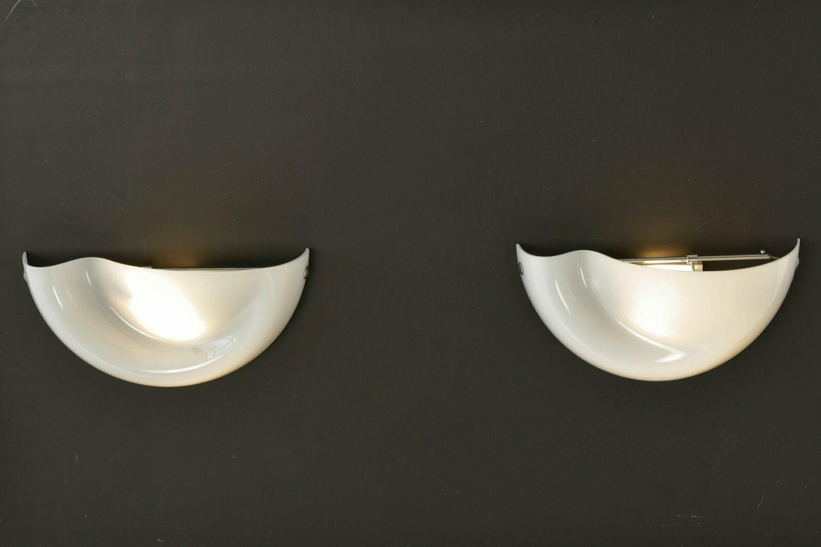 photo vinterior Italian Wall Lamps In Murano Glass From Vistosi, 1969, Set Of 2