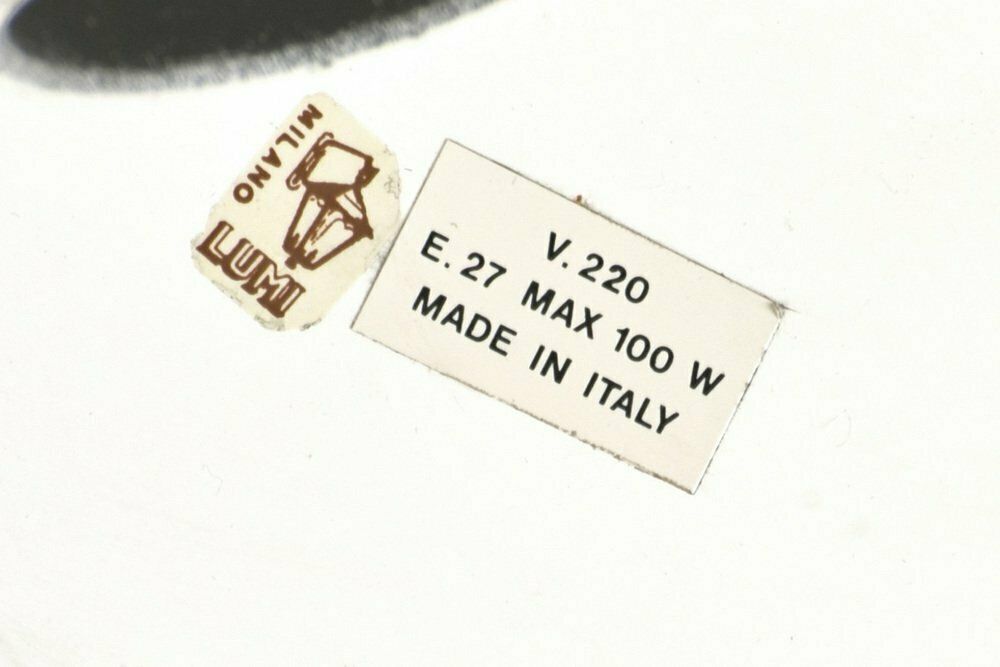 photo for sale Large Italian Floor Lamp In Brass From Lumi, 1968