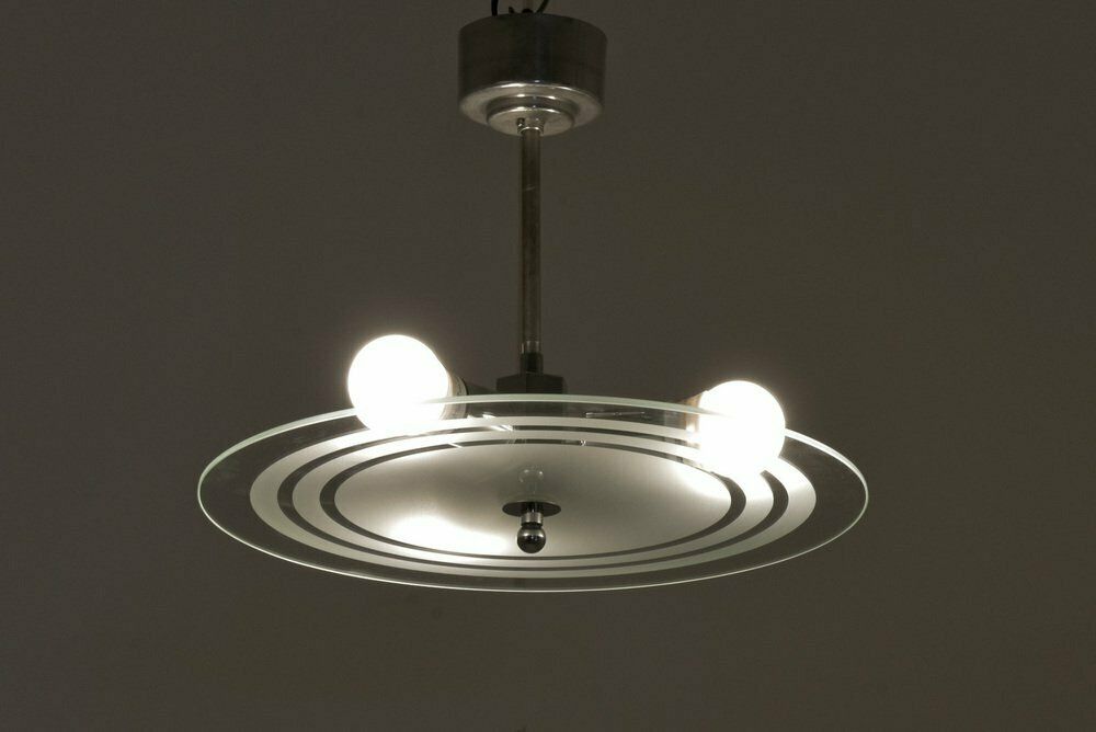 photo for sale Vintage Cubistic Pendant Light, 1930s