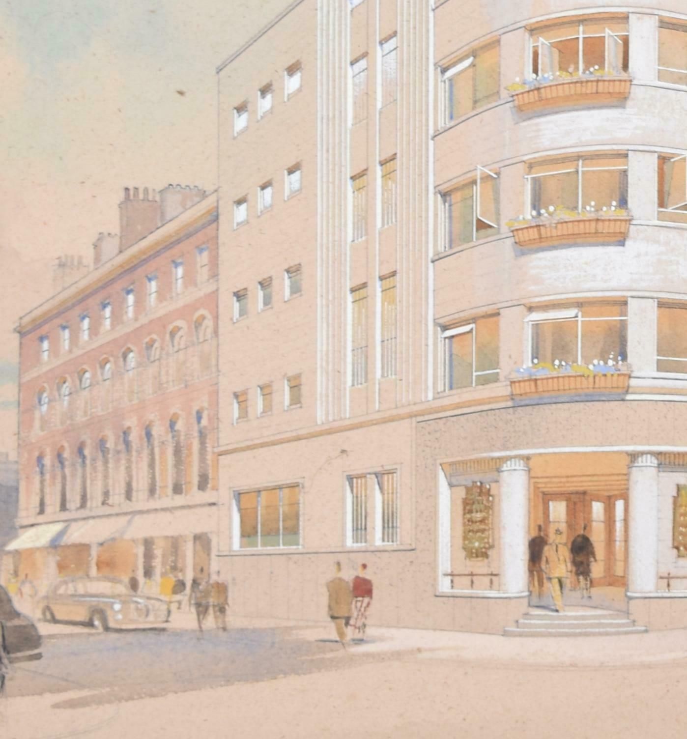 Edmund J Thring Design For St Nicholas House, High Street, Bristol By Edmund J Thring photo for sale