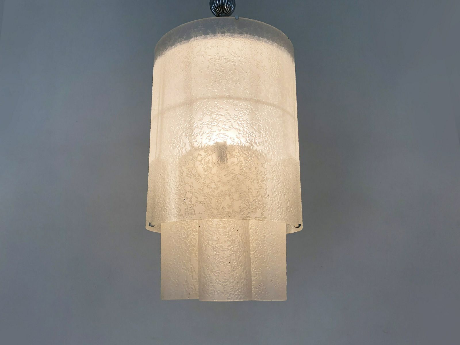 Lustre à tubes en verre de Murano par Doria Leuchten, années 60 photo furniture