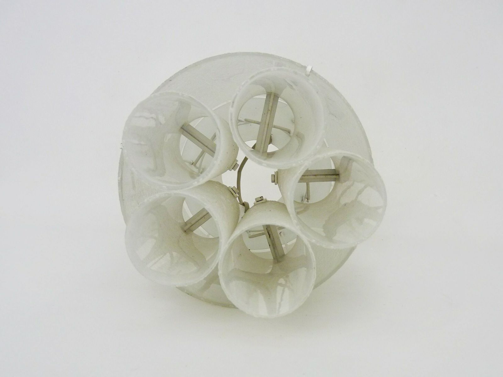 Murano Glass Tube Chandelier By Doria Leuchten. Year 60 photo vintage