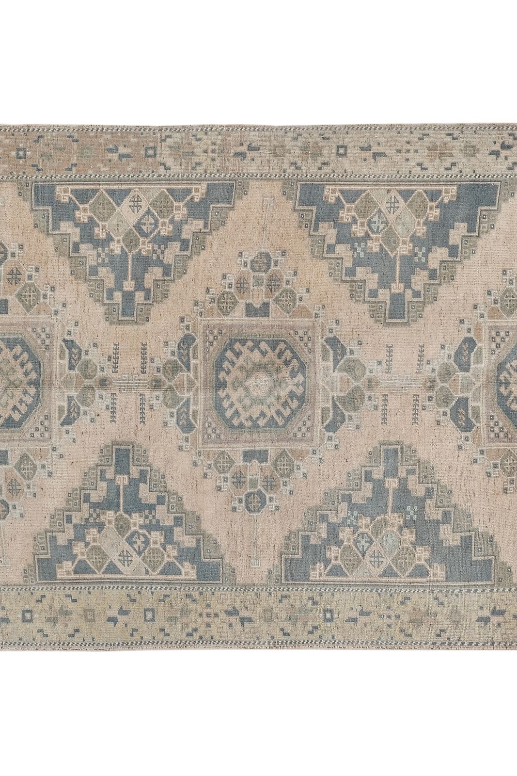 Turkish Oushak Gallery Runner, Farmhouse Kitchen Rugs 4'8" X 8'8" photo for sale