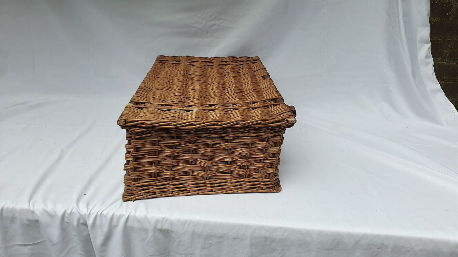 photo for sale Vintage Large Picnic Basket And Contents Tupperware Mid 20th Century Tv Theatre Display Prop