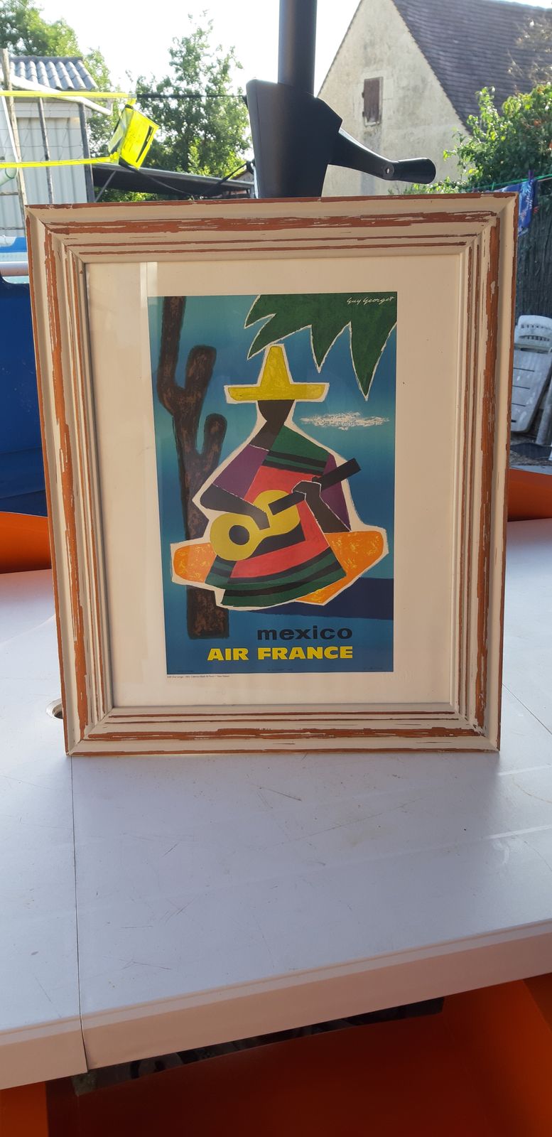 Litho Air France Mexico Ad By Guy Georger photo buy
