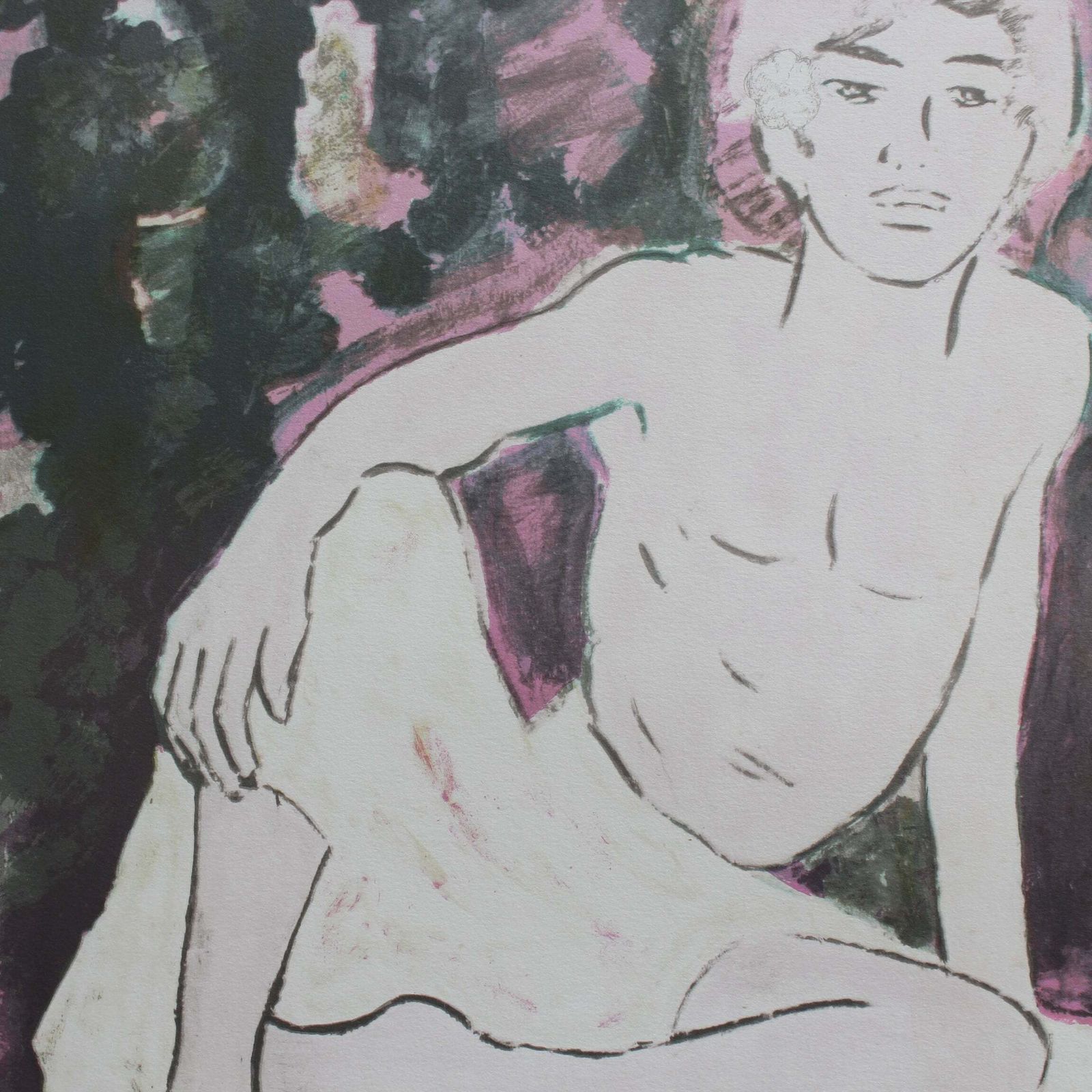 Art 'Balinese Boy' By Arie Smit   Original Signed Lithograph (Circa 1980s) 75/99 photo