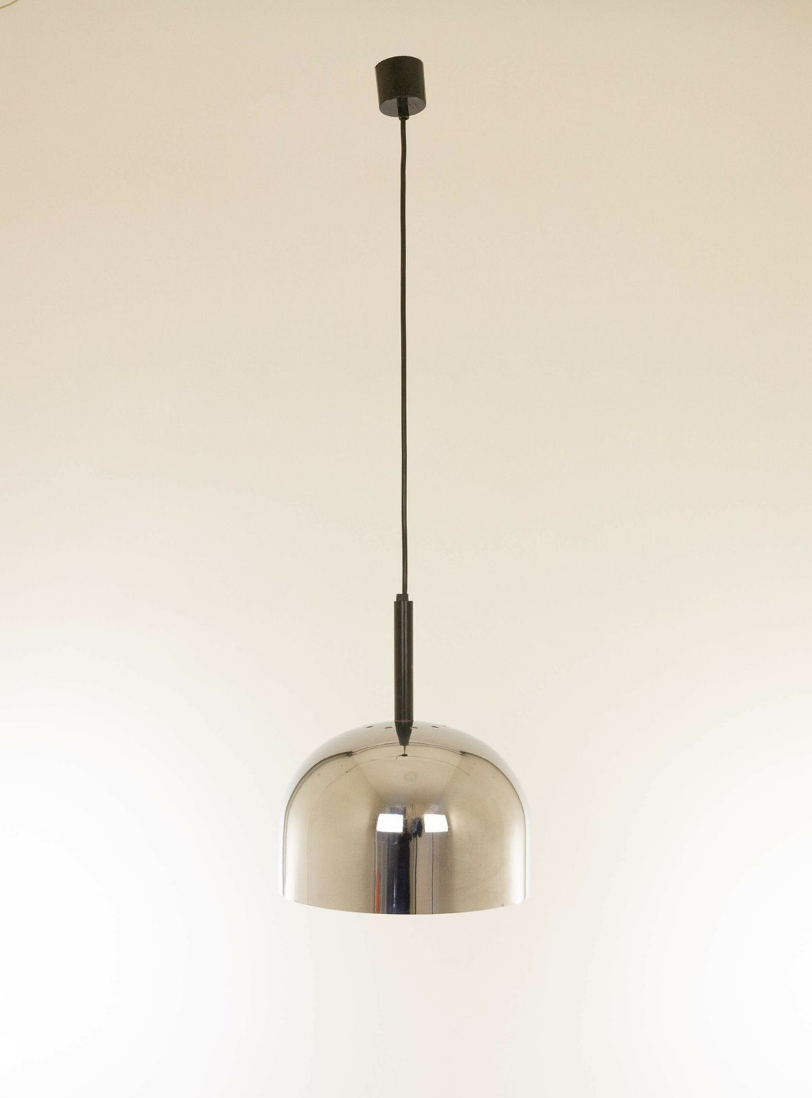 Chrome Pendant By Gae Aulenti And Livio Castiglioni For Stilnovo, 1970s photo furniture
