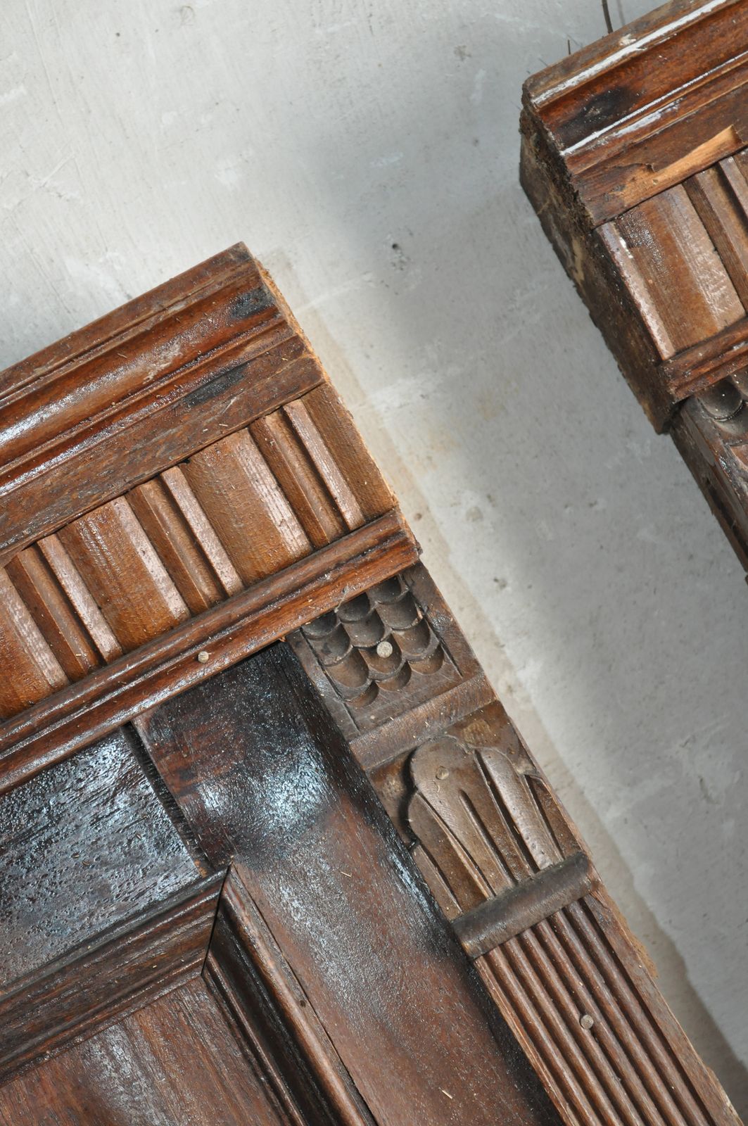 Pair Of Old German Headboard photo vinterior
