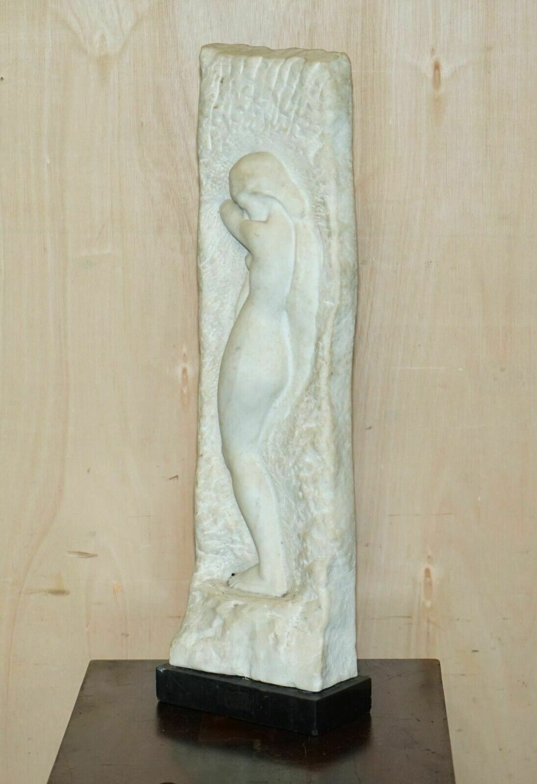 Original Signed Amedeo Gennarelli 1881 1943 Carved Marble Statue / Sculpture photo for sale