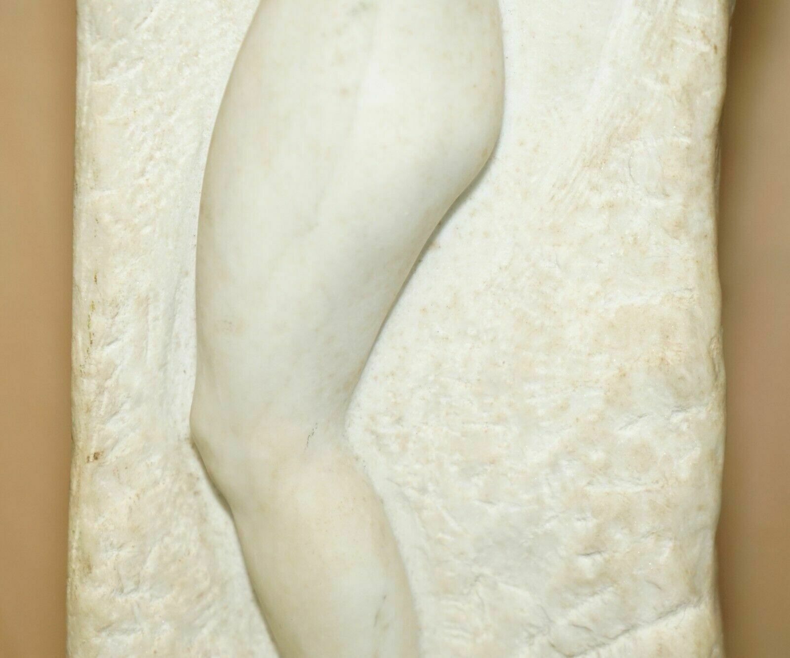photo furniture Original Signed Amedeo Gennarelli 1881 1943 Carved Marble Statue / Sculpture