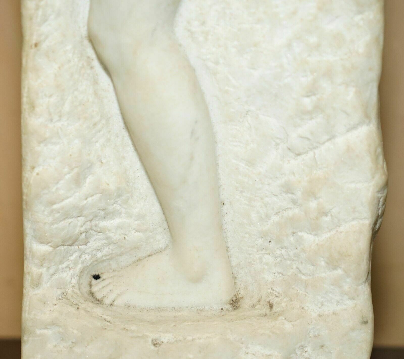 photo for sale Original Signed Amedeo Gennarelli 1881 1943 Carved Marble Statue / Sculpture