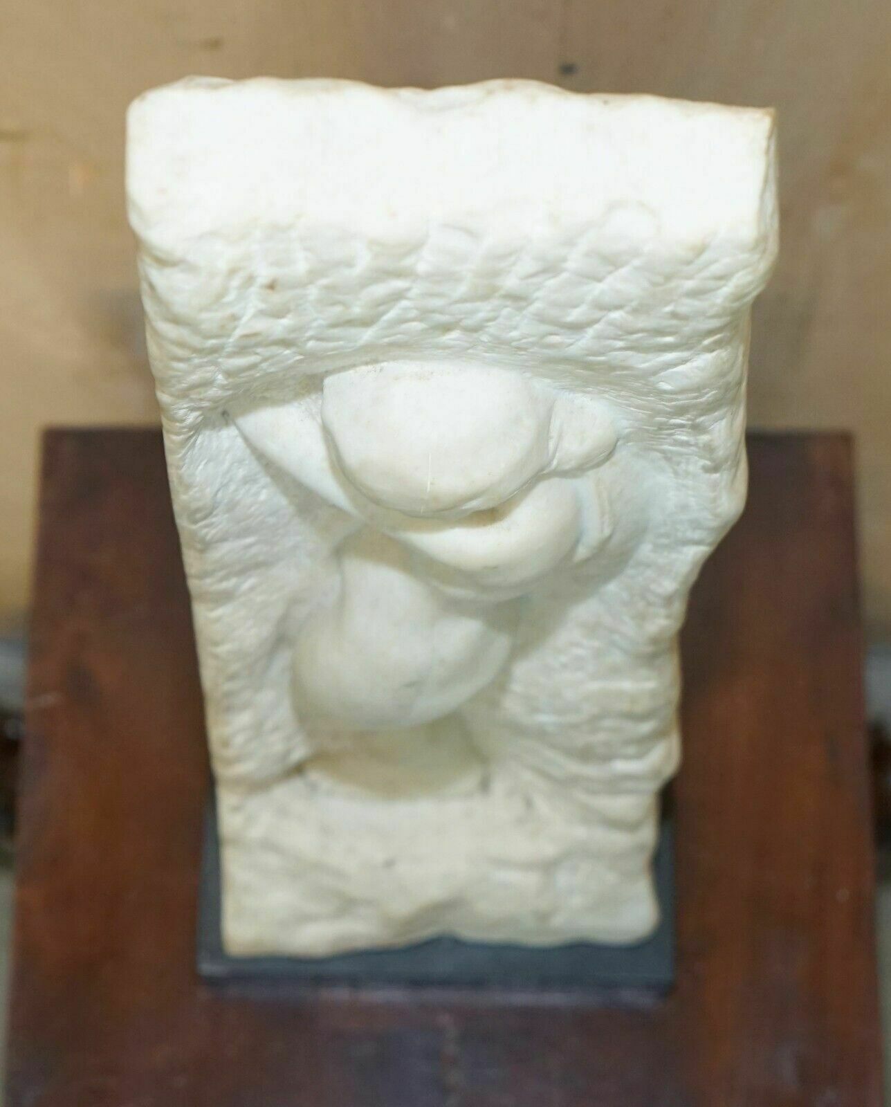 photo buy Original Signed Amedeo Gennarelli 1881 1943 Carved Marble Statue / Sculpture
