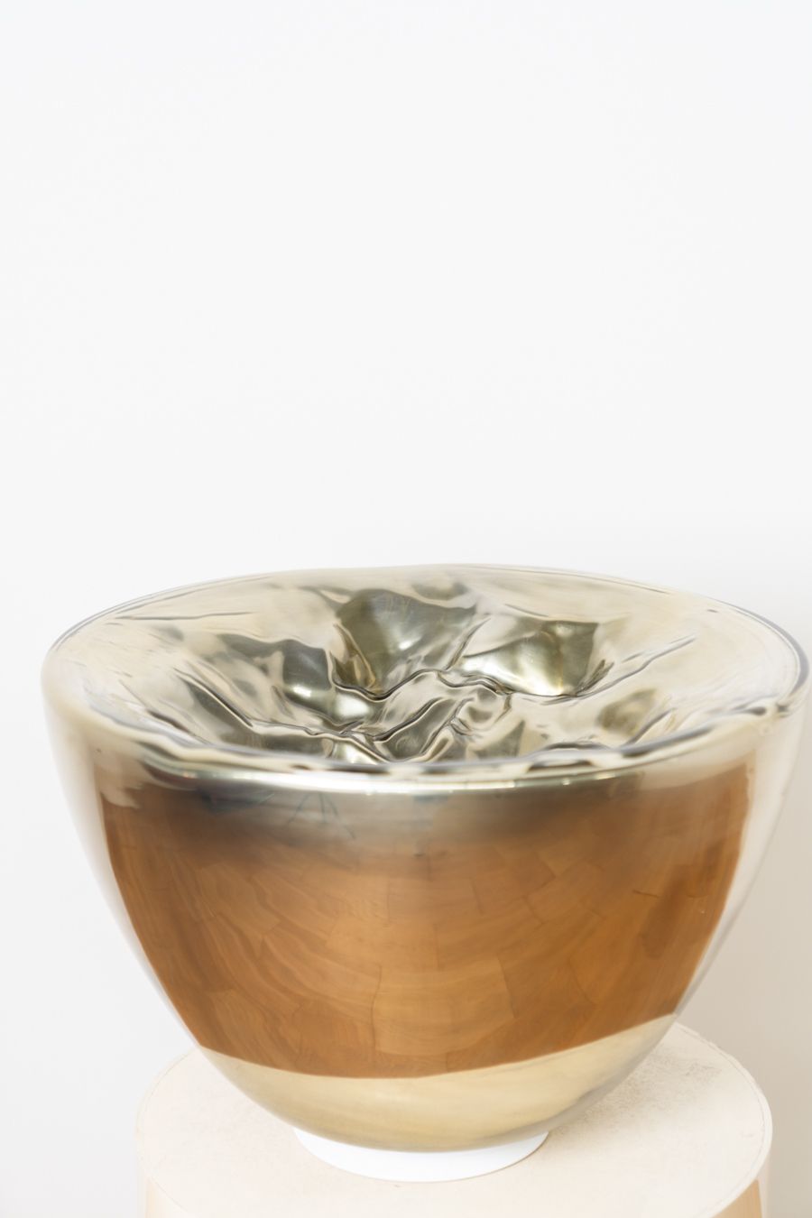 Table Lamp In Murano Glass, Translucent, Silver, By Carlo Nason, For Mazzega, 1970 photo 5200.0
