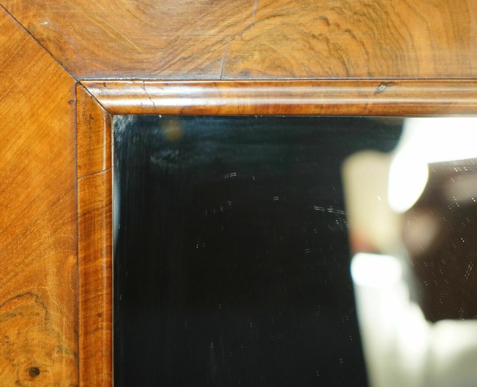 photo for sale Pair Of Fully Restored Antique Circa 1815 Regency Walnut Console Tables & Mirror