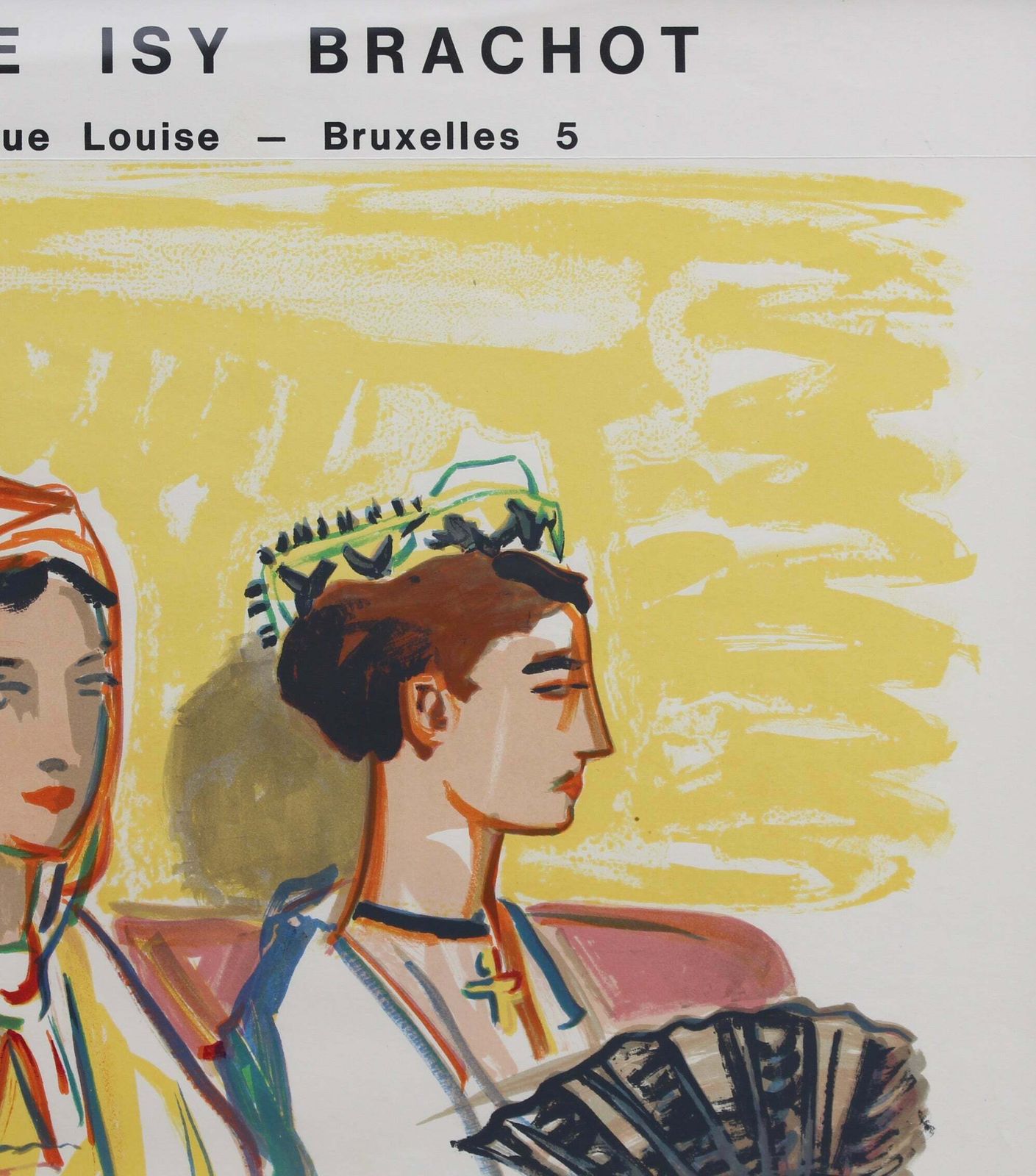French Vintage Exhibition Poster For Yves Brayer (1964)   Galerie Isy Brachot Brussels photo vintage