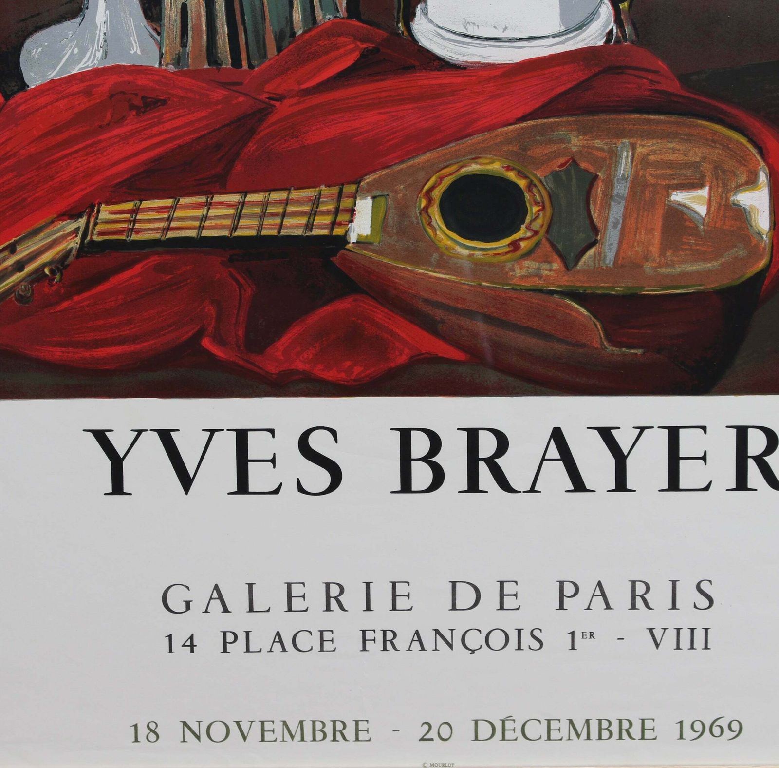 photo for sale French Vintage Exhibition Poster For Yves Brayer (1969)   Galerie De Paris