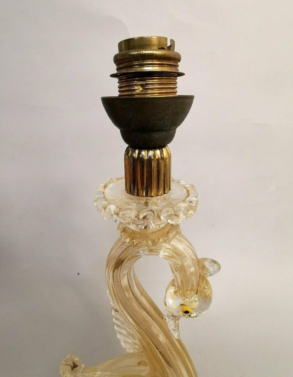 Luminaires Lampe en verre de Murano, début du XXe siècle photo