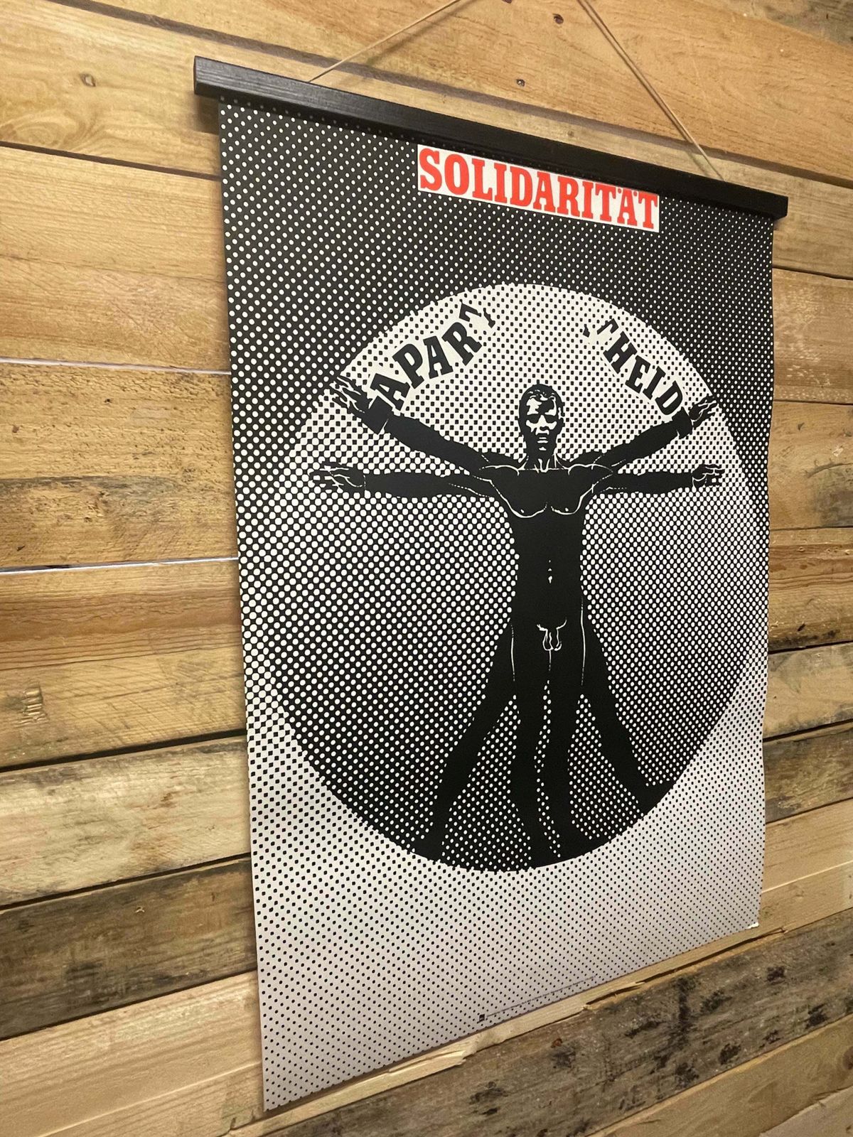 Ultra Rare 1980s Ddr Solidarity Anti Apartheid Poster By Helmut Wengler photo Art
