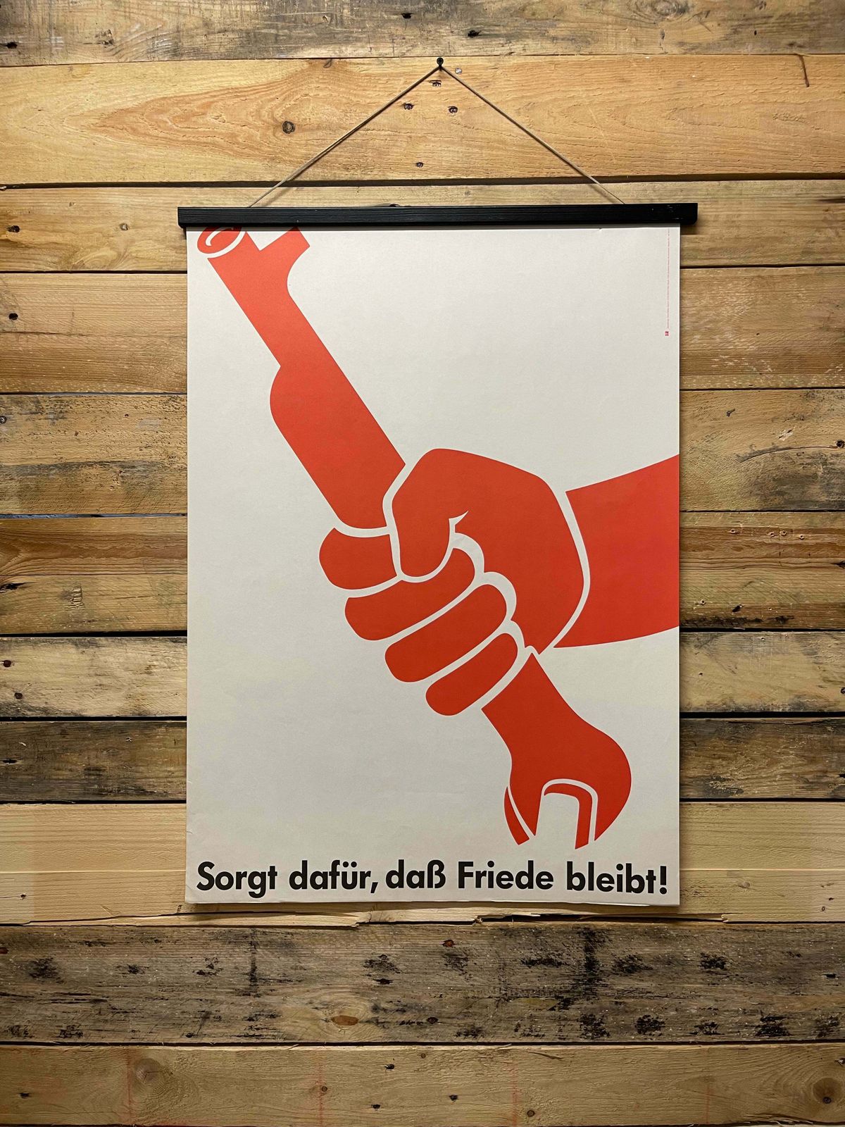 Ultra Rare 1982 Ddr Propaganda Poster By Hans Dieter Gumm