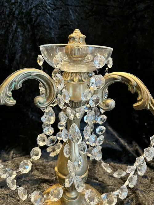 A Pair Of Three Light French Antique Lamps photo vinterior