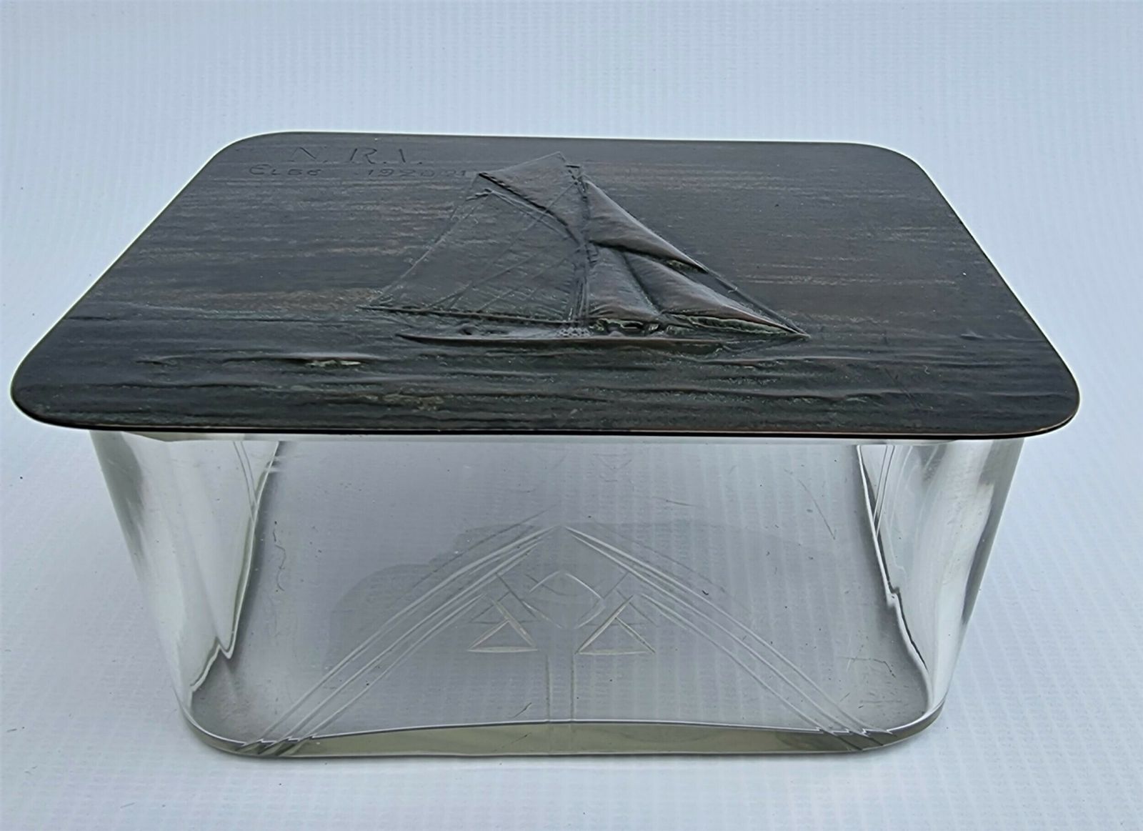 A Rare Early Competitive Sailing Presentation Box Which Is Of Nautical Interest And Made By W.M.F. photo vinterior