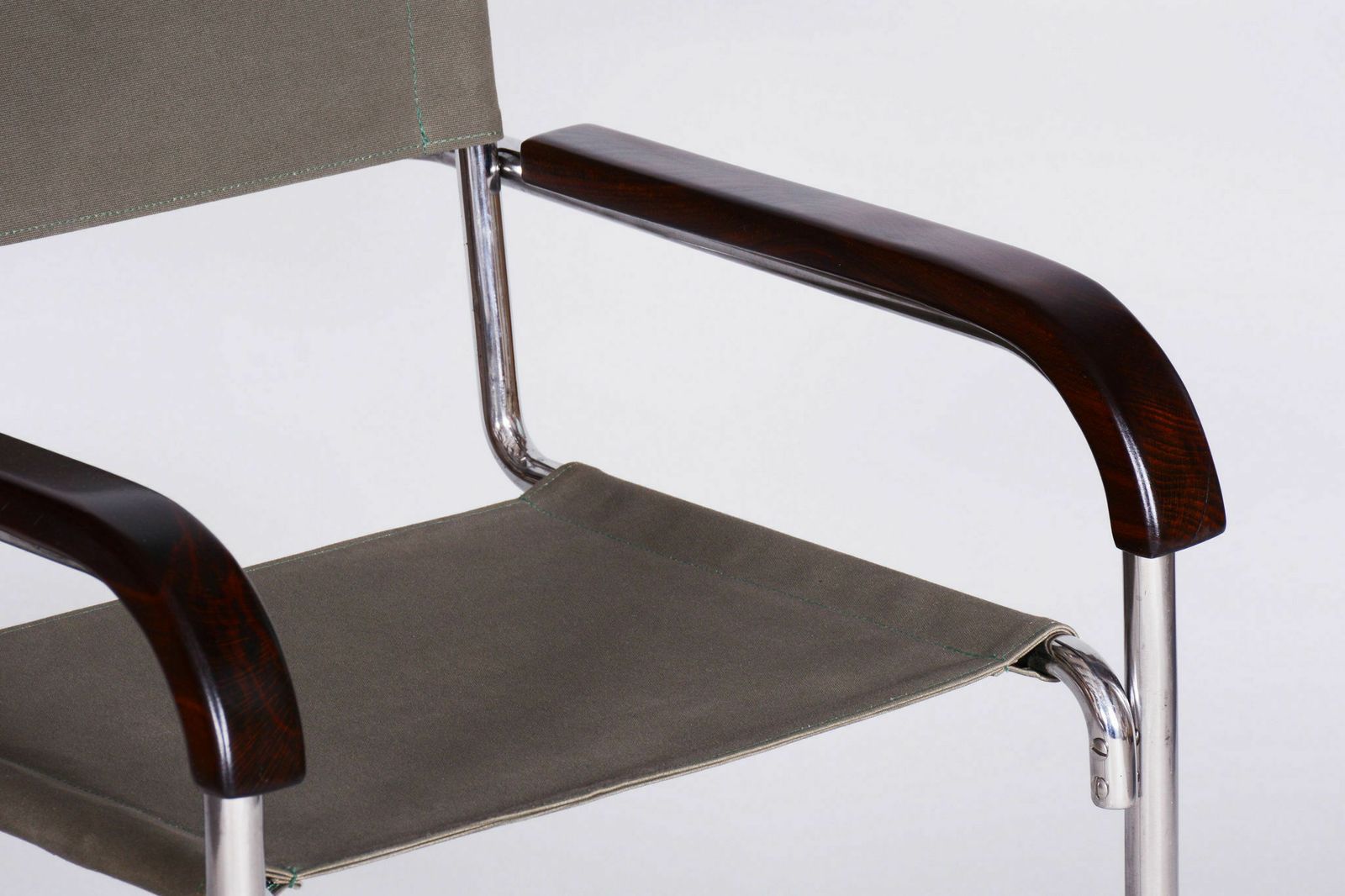 Restored Bauhaus Armchair, Thonet, Marcel Breuer, Czechia, 1930s photo vintage