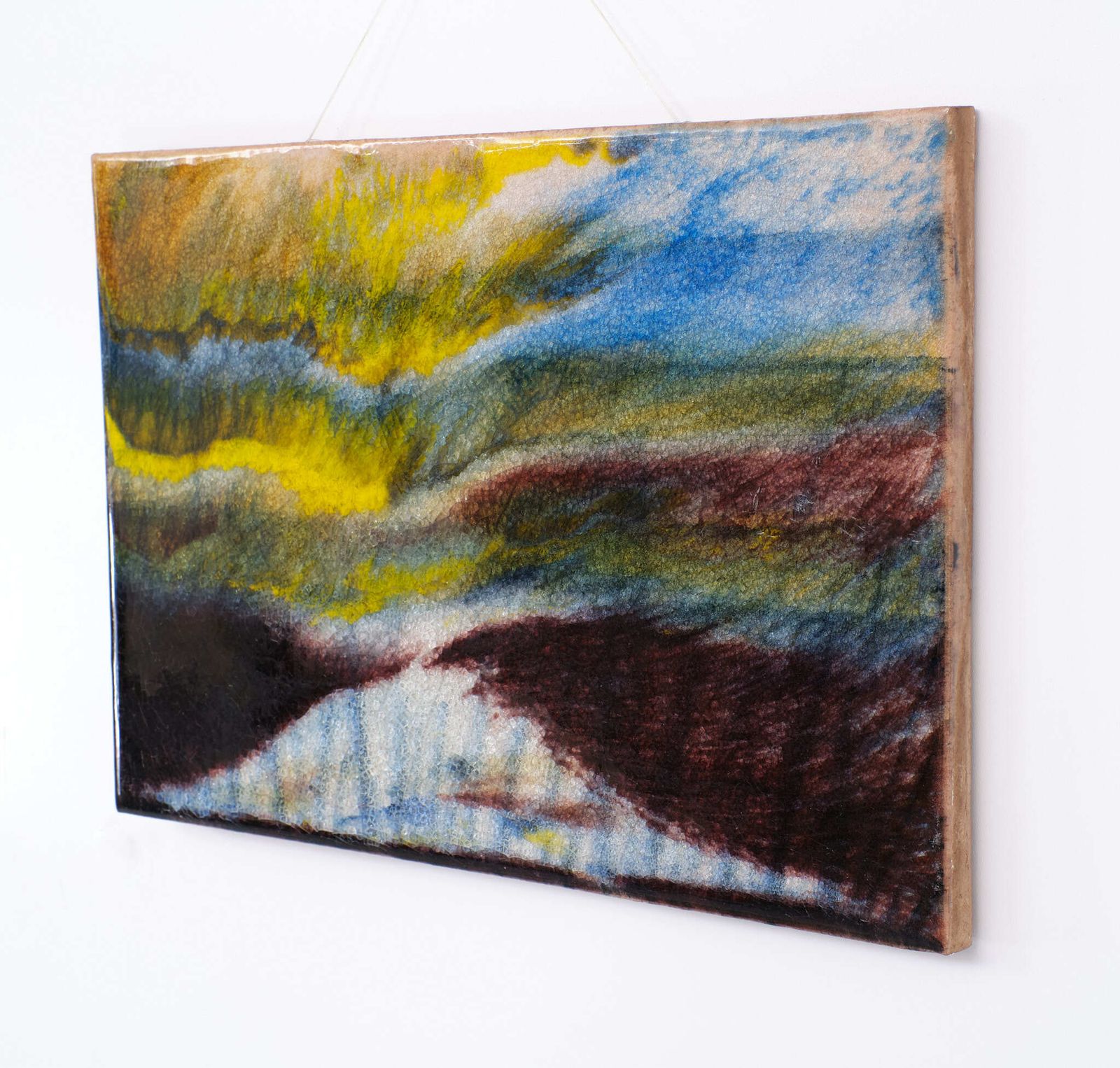 774.0 Set Van Drie Abstracte Keramische Wandplaquettes. Duitsland, Ca. Jaren 1960 photo