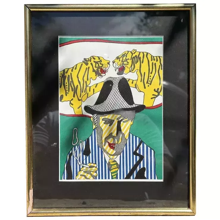 Vintage Original French Lithograph