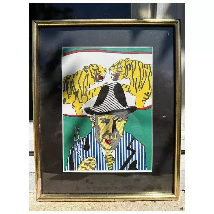 Vintage Original French Lithograph photo for sale