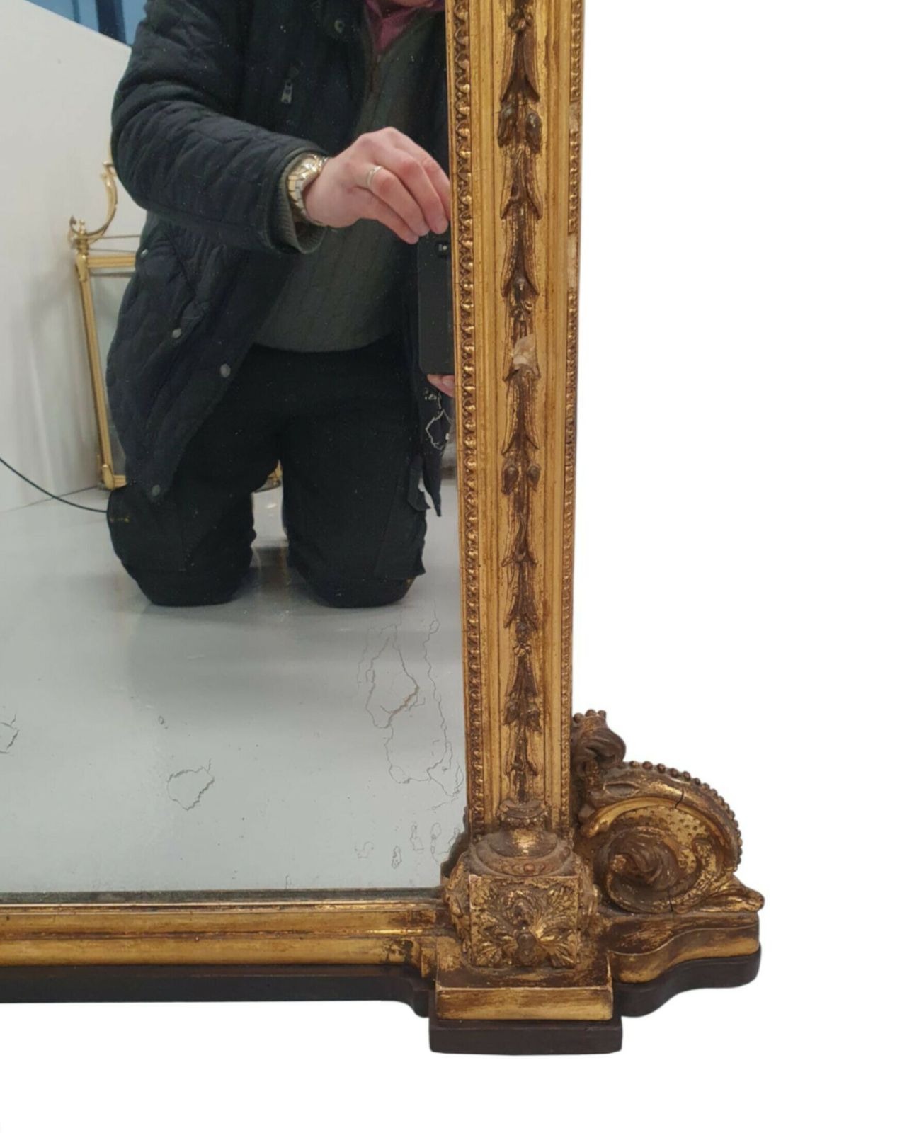 A Fabulous 19th Century Giltwood Pier Or Dressing Mirror photo vinterior