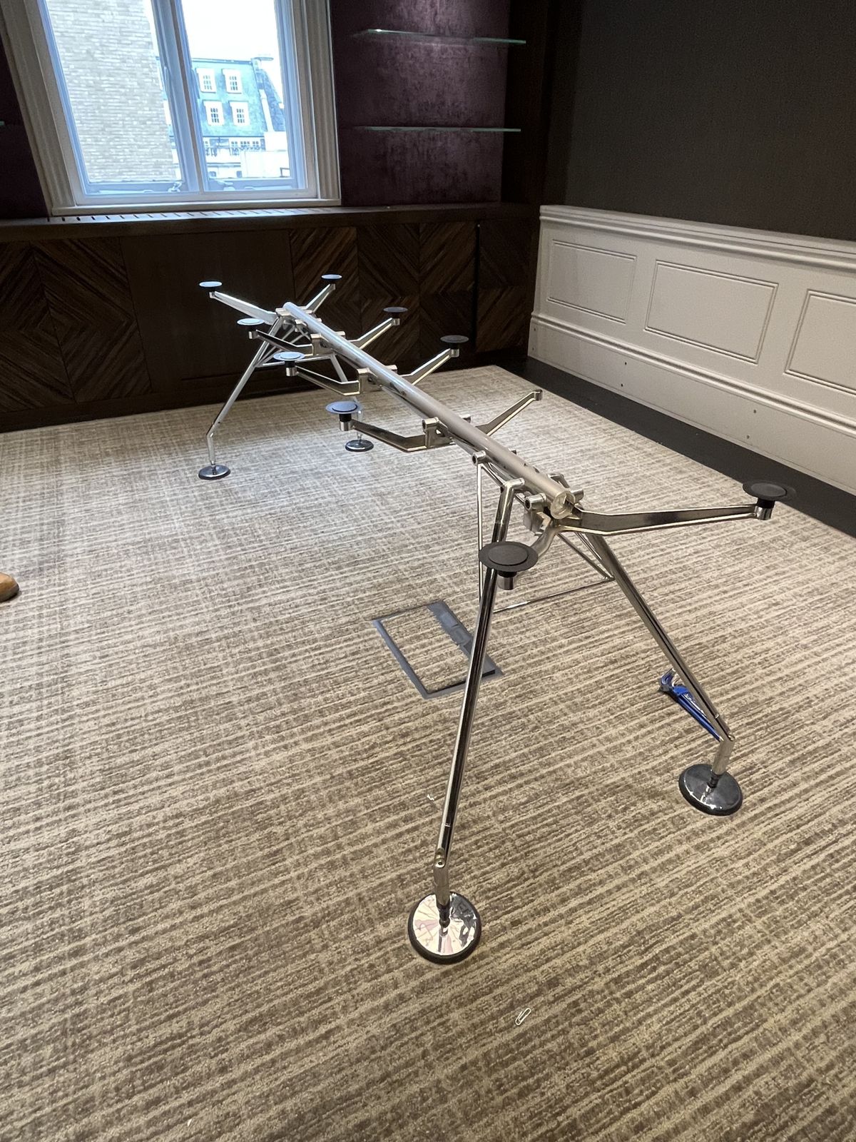 photo for sale Tecno Nomos Glass Table 3m Length   By Sir Norman Foster
