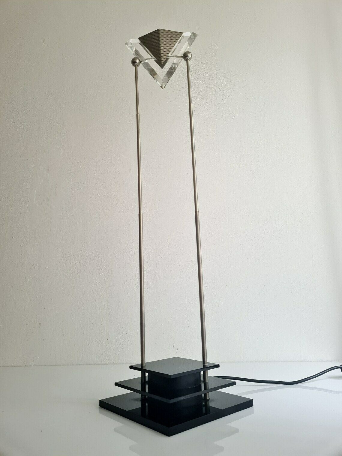 Vintage Delightful Postmodern Design Telescopic Halogen Desk Lamp photo vintage