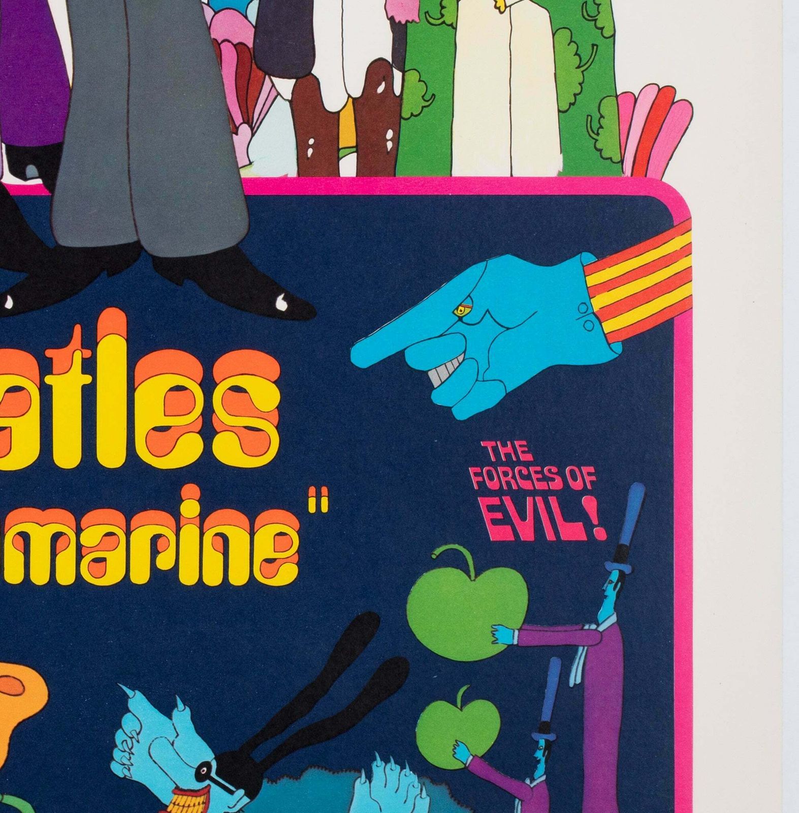 Yellow Submarine The Beatles 1968 Us 1 Sheet Film Poster, Heinz Edelmann photo vinterior