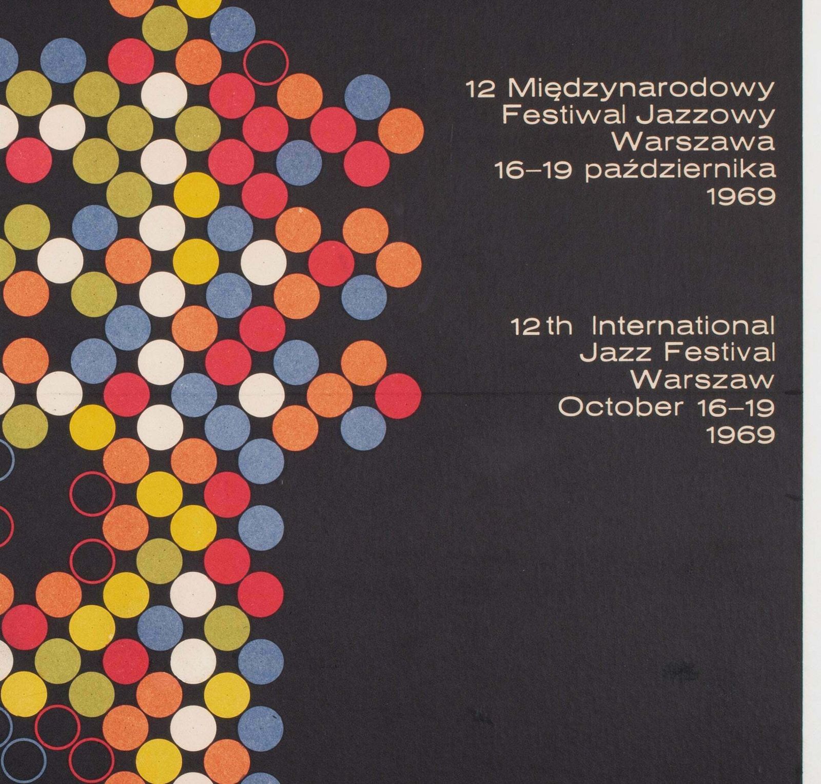 Jazz Jamboree 1969 Festival Advertising Poster, Bronislaw Zelek photo vinterior