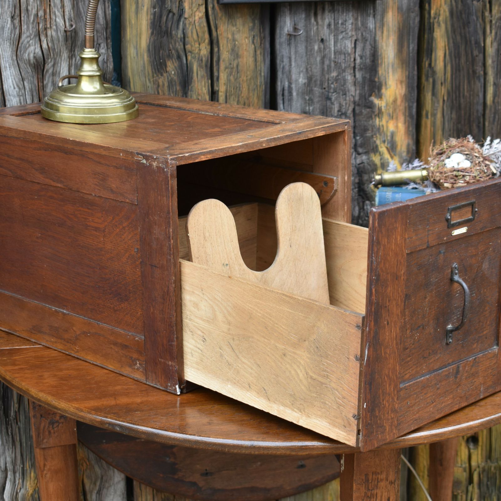 photo furniture Antique Advance Oak Filing Cabinet Wj Southwood Home Office Paperwork Drawer