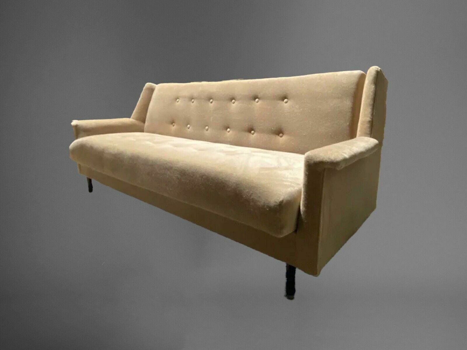 Mid Century Style Retro Large Three Seater Sofa   Fold Out Sofabed