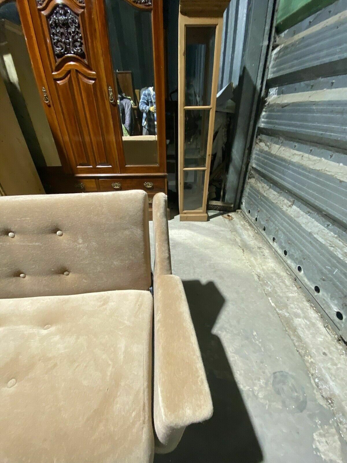 Mid Century Style Retro Large Three Seater Sofa   Fold Out Sofabed photo 1495.0
