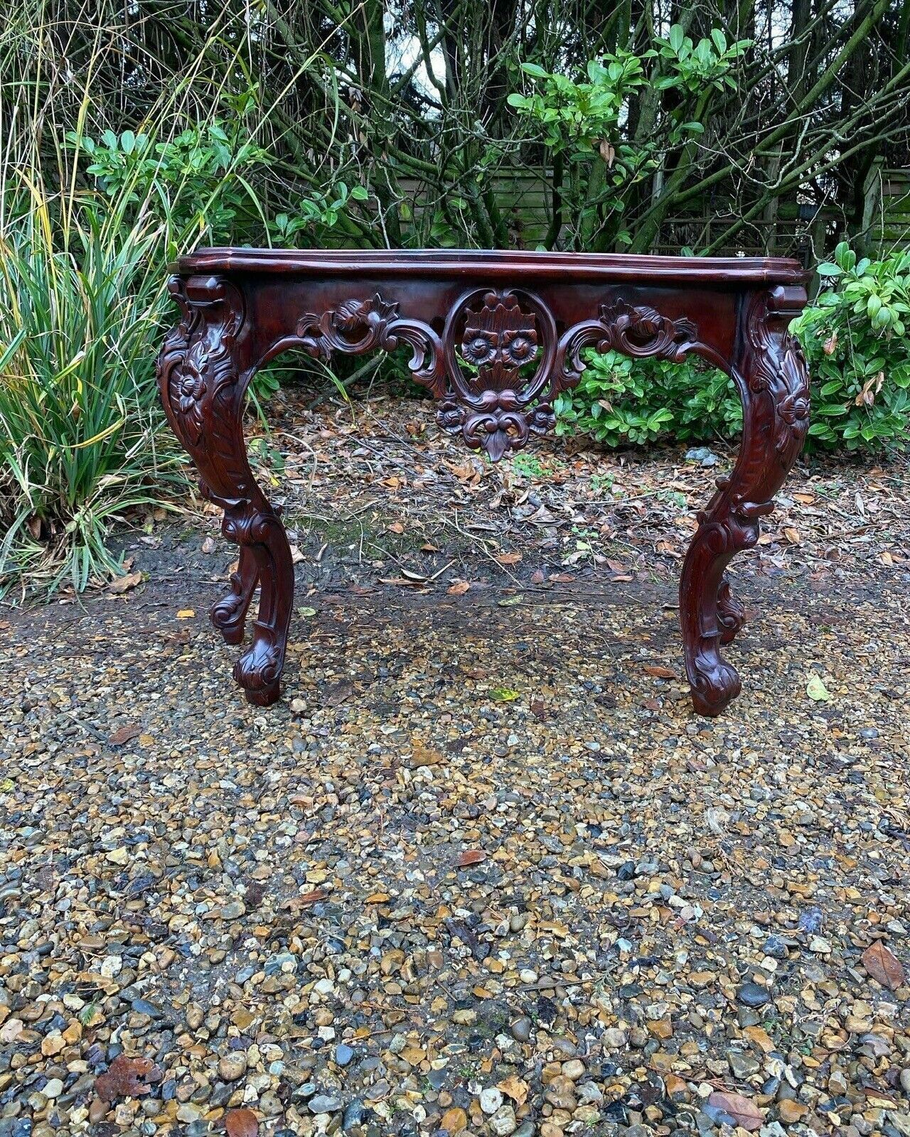 Vintage French Rococo Italian Washstand Hall Dressing Console Table photo vintage