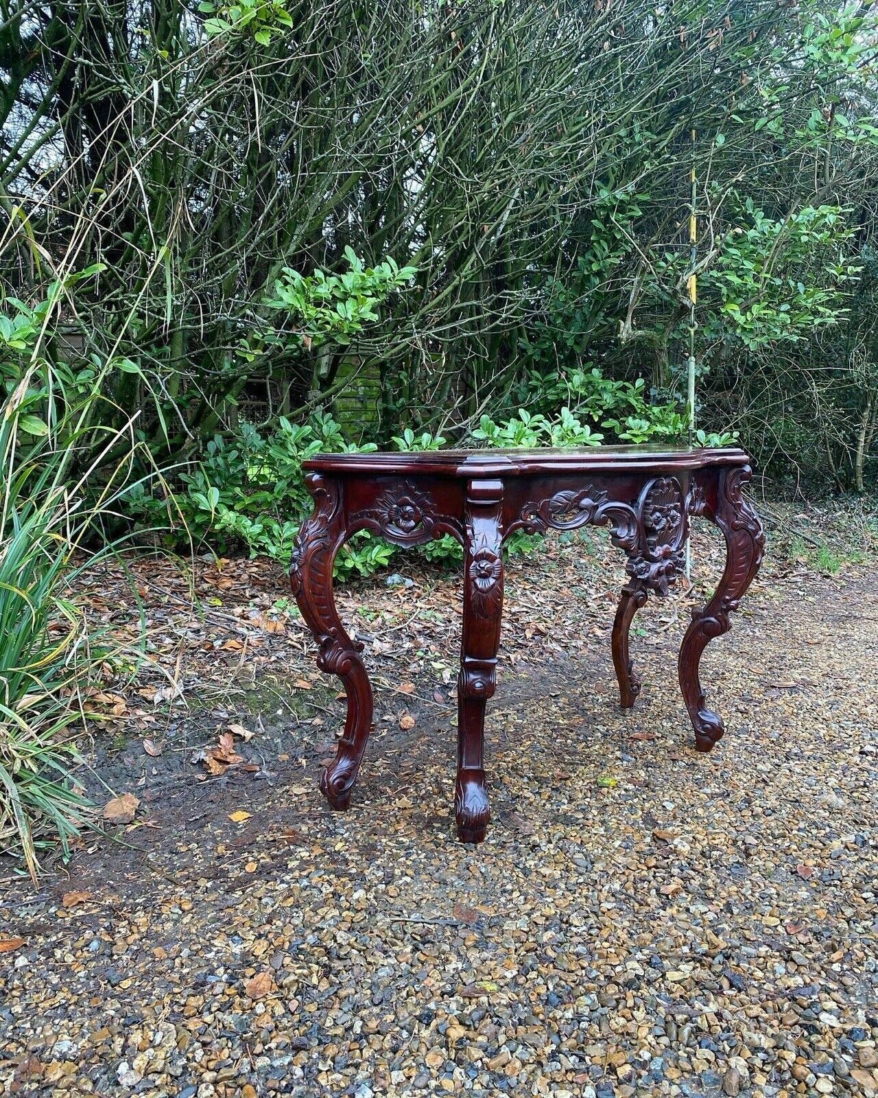 photo furniture Vintage French Rococo Italian Washstand Hall Dressing Console Table