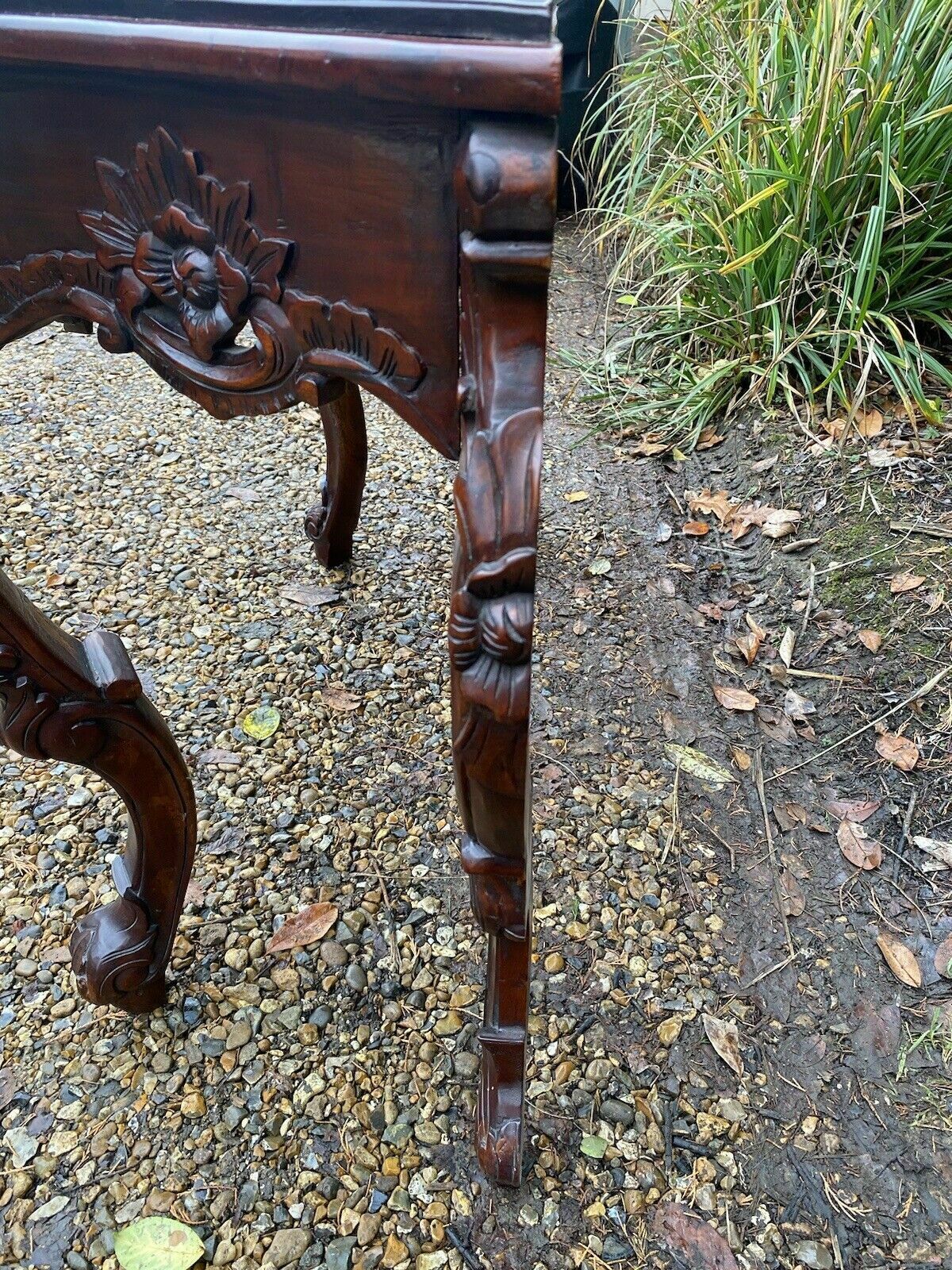 photo for sale Vintage French Rococo Italian Washstand Hall Dressing Console Table